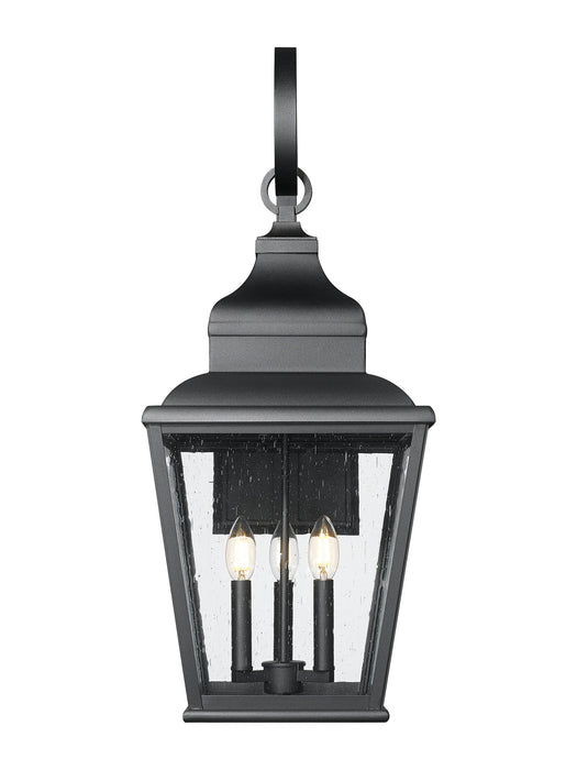 Outdoor Wall Light Z-Lite 5029B-BK Sand Black Raphael 3 Light Outdoor Wall Light Z-Lite
