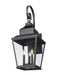Outdoor Wall Light Z-Lite 5029B-BK Sand Black Raphael 3 Light Outdoor Wall Light Z-Lite