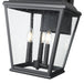 Outdoor Wall Light Z-Lite 5029B-BK Sand Black Raphael 3 Light Outdoor Wall Light Z-Lite
