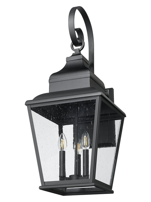 Outdoor Wall Light Z-Lite 5029B-BK Sand Black Raphael 3 Light Outdoor Wall Light Z-Lite