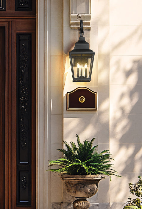 Outdoor Wall Light Z-Lite 5029B-BK Sand Black Raphael 3 Light Outdoor Wall Light Z-Lite