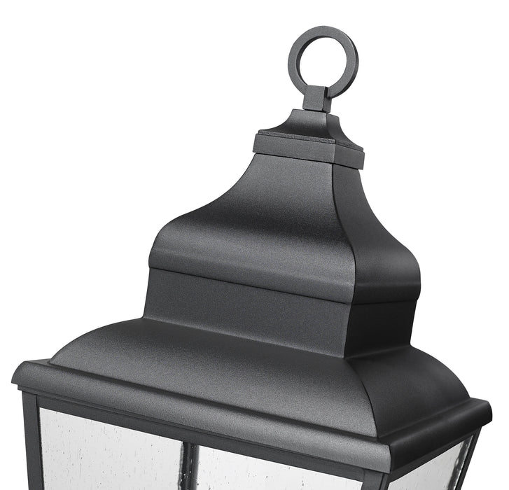 Outdoor Post Mounted Fixture Z-Lite 5029PHBR-5011P-BK Sand Black Raphael 3 Light Outdoor Post Mounted Fixture Z-Lite