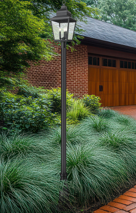 Outdoor Post Mounted Fixture Z-Lite 5029PHBR-519P-BK Sand Black Raphael 3 Light Outdoor Post Mounted Fixture Z-Lite