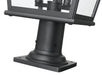 Outdoor Pier Mounted Fixture Z-Lite 5029PHBR-533PM-BK Sand Black Raphael 3 Light Outdoor Pier Mounted Fixture Z-Lite