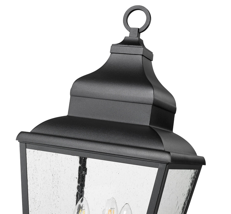Outdoor Post Mounted Fixture Z-Lite 5029PHBS-536P-BK Sand Black Raphael 3 Light Outdoor Post Mounted Fixture Z-Lite
