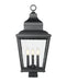 Outdoor Post Mount Fixture Z-Lite 5029PHBS-BK Sand Black Raphael 3 Light Outdoor Post Mount Fixture Z-Lite