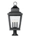 Outdoor Pier Mounted Fixture Z-Lite 5029PHXLR-533PM-BK Sand Black Raphael 4 Light Outdoor Pier Mounted Fixture Z-Lite