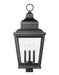 Outdoor Post Mount Fixture Z-Lite 5029PHXLS-BK Sand Black Raphael 4 Light Outdoor Post Mount Fixture Z-Lite