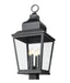 Outdoor Post Mount Fixture Z-Lite 5029PHXLS-BK Sand Black Raphael 4 Light Outdoor Post Mount Fixture Z-Lite