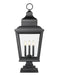 Outdoor Pier Mounted Fixture Z-Lite 5029PHXLS-LSQPM-BK Sand Black Raphael 4 Light Outdoor Pier Mounted Fixture Z-Lite