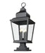 Outdoor Pier Mounted Fixture Z-Lite 5029PHXLS-LSQPM-BK Sand Black Raphael 4 Light Outdoor Pier Mounted Fixture Z-Lite