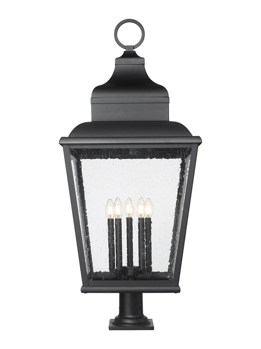 Outdoor Pier Mounted Fixture Z-Lite 5029PHXXLR-533PM-BK Sand Black Raphael 5 Light Outdoor Pier Mounted Fixture Z-Lite