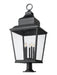 Outdoor Pier Mounted Fixture Z-Lite 5029PHXXLR-533PM-BK Sand Black Raphael 5 Light Outdoor Pier Mounted Fixture Z-Lite