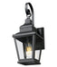 Outdoor Wall Light Z-Lite 5029S-BK Sand Black Raphael 1 Light Outdoor Wall Light Z-Lite
