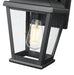 Outdoor Wall Light Z-Lite 5029S-BK Sand Black Raphael 1 Light Outdoor Wall Light Z-Lite