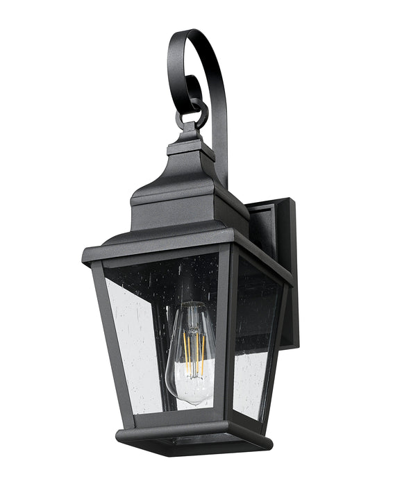 Outdoor Wall Light Z-Lite 5029S-BK Sand Black Raphael 1 Light Outdoor Wall Light Z-Lite