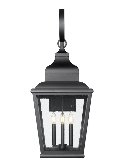 Outdoor Wall Light Z-Lite 5029XL-BK Sand Black Raphael 4 Light Outdoor Wall Light Z-Lite