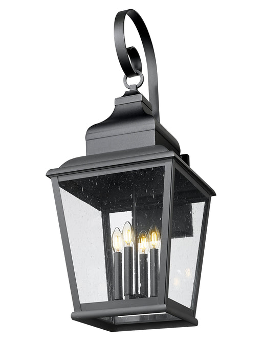 Outdoor Wall Light Z-Lite 5029XL-BK Sand Black Raphael 4 Light Outdoor Wall Light Z-Lite
