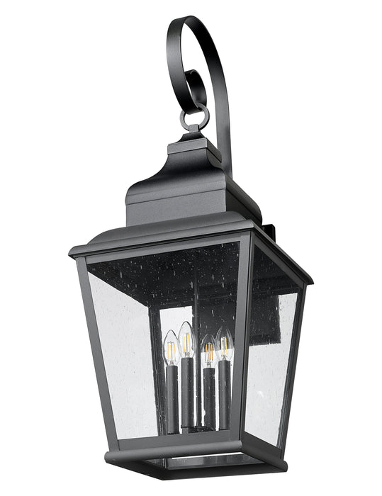 Outdoor Wall Light Z-Lite 5029XL-BK Sand Black Raphael 4 Light Outdoor Wall Light Z-Lite