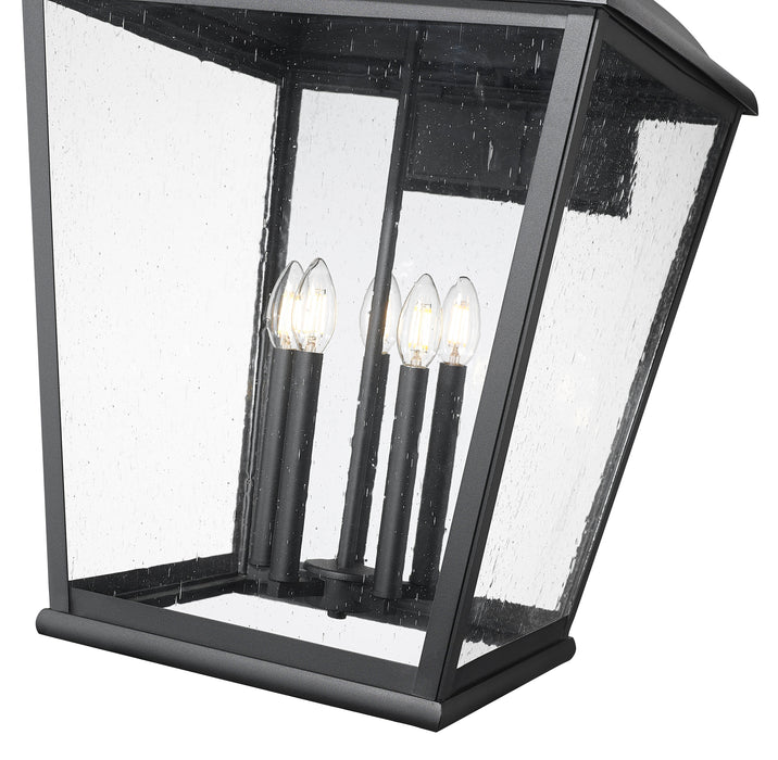 Outdoor Wall Light Z-Lite 5029XXL-BK Sand Black Raphael 5 Light Outdoor Wall Light Z-Lite