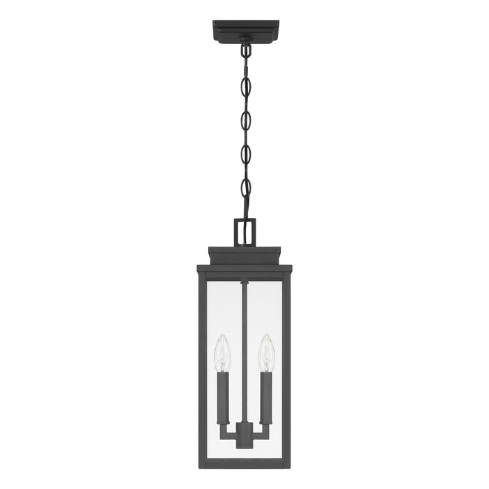 Exterior Pendant Light Thesis 207746A Hillside 7 inch 2 light Textured Black Exterior Pendant Light with Clear Glass THESIS