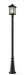 Outdoor Post Mounted Fixture Z-Lite 507PHB-519P-BK Black Holbrook 1 Light Outdoor Post Mounted Fixture Z-Lite
