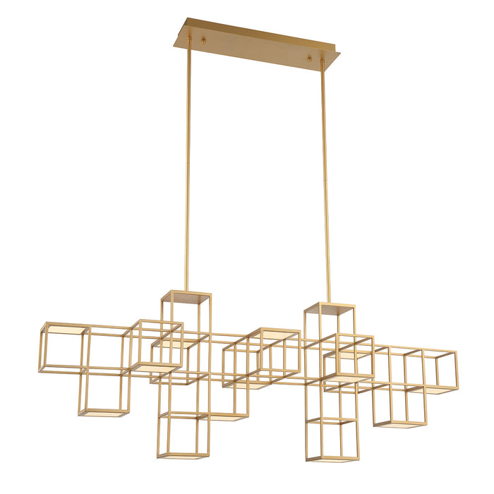 Eurofase 38257-018 Ferro 55" Matte Gold LED Chandelier