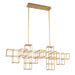 Eurofase 38257-018 Ferro 55" Matte Gold LED Chandelier