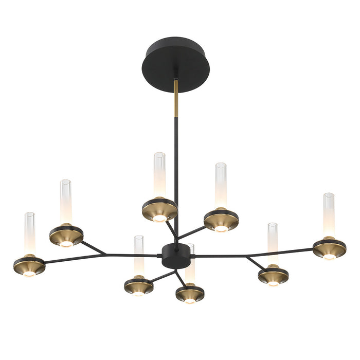 Eurofase 45714-016 Torcia 36" Matte Black LED Chandelier