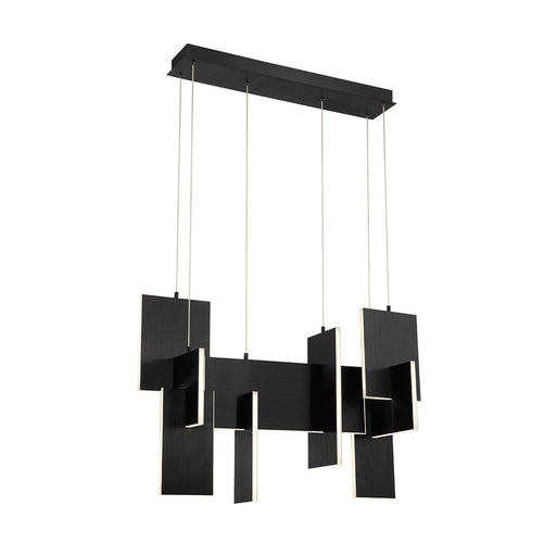 Eurofase 37345-025 Coburg 33" Anodized Black LED Chandelier