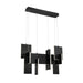 Eurofase 37345-025 Coburg 33" Anodized Black LED Chandelier