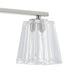 Vanity Light Thesis 206992A Valentin 24 inch 3 light Brushed Nickel Vanity Light with Clear Pressed Glass Shades THESIS