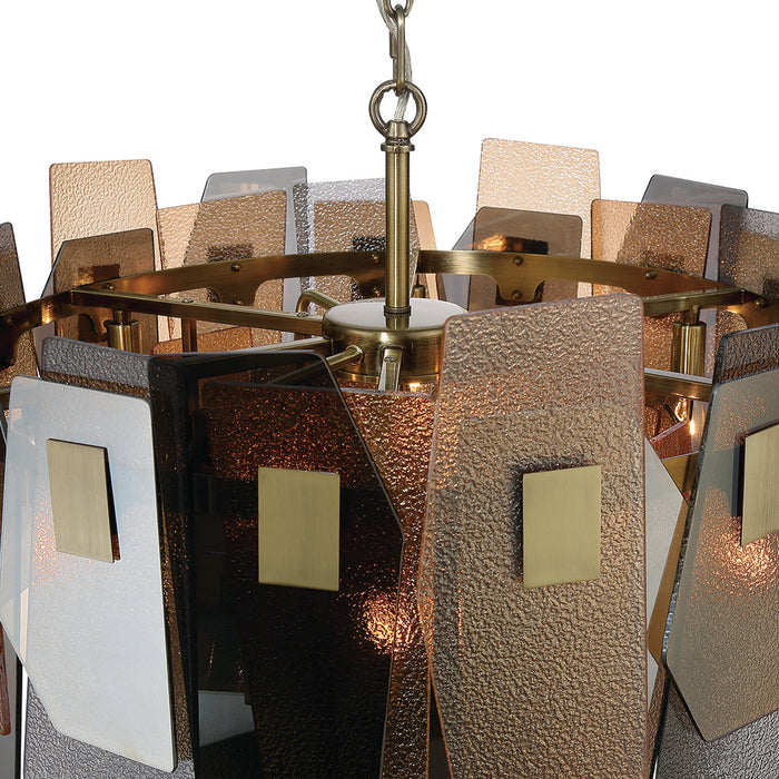 Eurofase 43875-016 Cocolina 26" Brushed Brass Chandelier