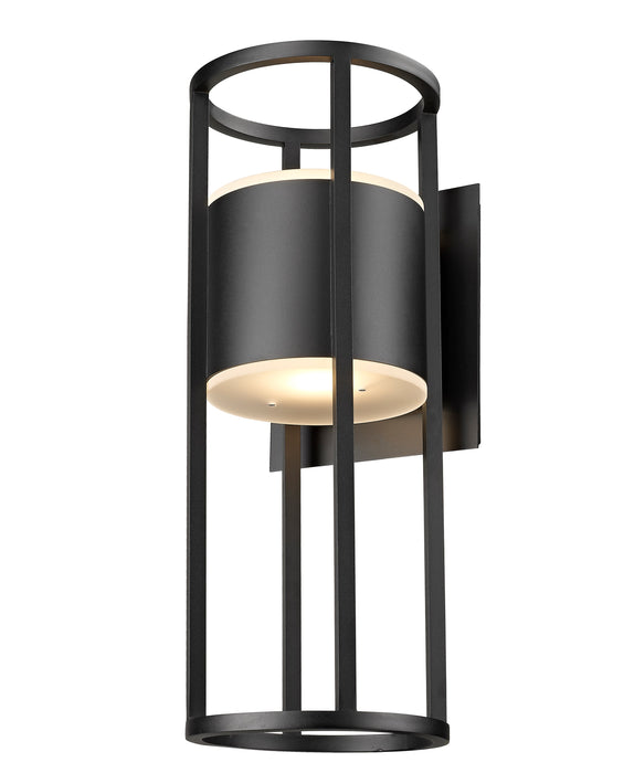 Outdoor Wall Light Z-Lite 517B-BK-LED Black Luca 2 Light Outdoor Wall Light Z-Lite