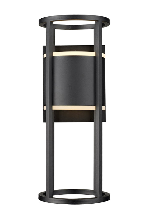 Outdoor Wall Light Z-Lite 517M-BK-LED Black Luca 2 Light Outdoor Wall Light Z-Lite