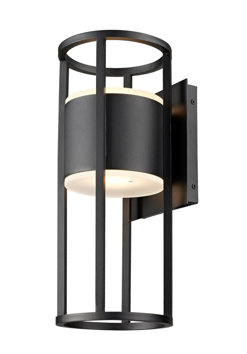 Outdoor Wall Light Z-Lite 517M-BK-LED Black Luca 2 Light Outdoor Wall Light Z-Lite