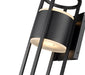 Outdoor Wall Light Z-Lite 517M-BK-LED Black Luca 2 Light Outdoor Wall Light Z-Lite