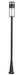 Outdoor Post Mounted Fixture Z-Lite 517PHB-519P-BK-LED Black Luca 1 Light Outdoor Post Mounted Fixture Z-Lite