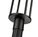Outdoor Post Mounted Fixture Z-Lite 517PHB-519P-BK-LED Black Luca 1 Light Outdoor Post Mounted Fixture Z-Lite