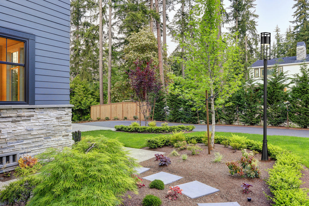 Outdoor Post Mounted Fixture Z-Lite 517PHB-519P-BK-LED Black Luca 1 Light Outdoor Post Mounted Fixture Z-Lite