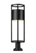 Outdoor Pier Mounted Fixture Z-Lite 517PHB-533PM-BK-LED Black Luca 1 Light Outdoor Pier Mounted Fixture Z-Lite