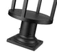Outdoor Pier Mounted Fixture Z-Lite 517PHB-533PM-BK-LED Black Luca 1 Light Outdoor Pier Mounted Fixture Z-Lite