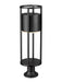 Outdoor Pier Mounted Fixture Z-Lite 517PHB-553PM-BK-LED Black Luca 1 Light Outdoor Pier Mounted Fixture Z-Lite