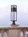 Outdoor Pier Mounted Fixture Z-Lite 517PHB-553PM-BK-LED Black Luca 1 Light Outdoor Pier Mounted Fixture Z-Lite