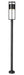 Outdoor Post Mounted Fixture Z-Lite 517PHB-567P-BK-LED Black Luca 1 Light Outdoor Post Mounted Fixture Z-Lite