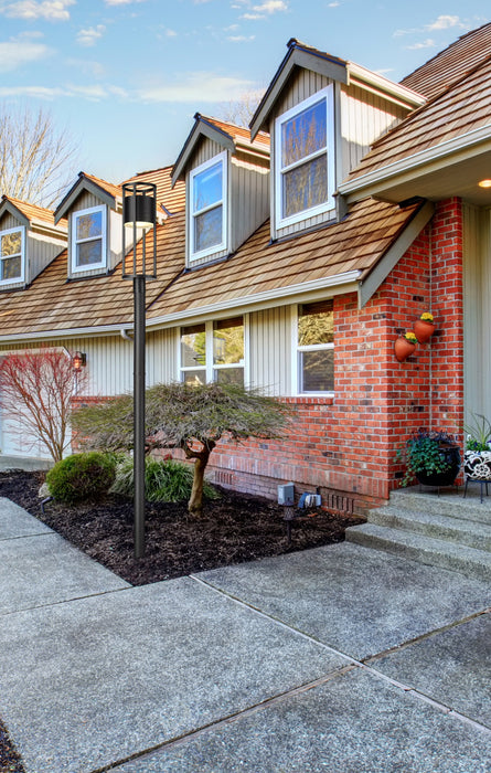 Outdoor Post Mounted Fixture Z-Lite 517PHB-567P-BK-LED Black Luca 1 Light Outdoor Post Mounted Fixture Z-Lite