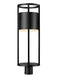 Outdoor Post Mount Fixture Z-Lite 517PHB-BK-LED Black Luca 1 Light Outdoor Post Mount Fixture Z-Lite