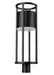 Outdoor Post Mount Fixture Z-Lite 517PHB-BK-LED Black Luca 1 Light Outdoor Post Mount Fixture Z-Lite