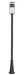 Outdoor Post Mounted Fixture Z-Lite 517PHM-519P-BK-LED Black Luca 1 Light Outdoor Post Mounted Fixture Z-Lite