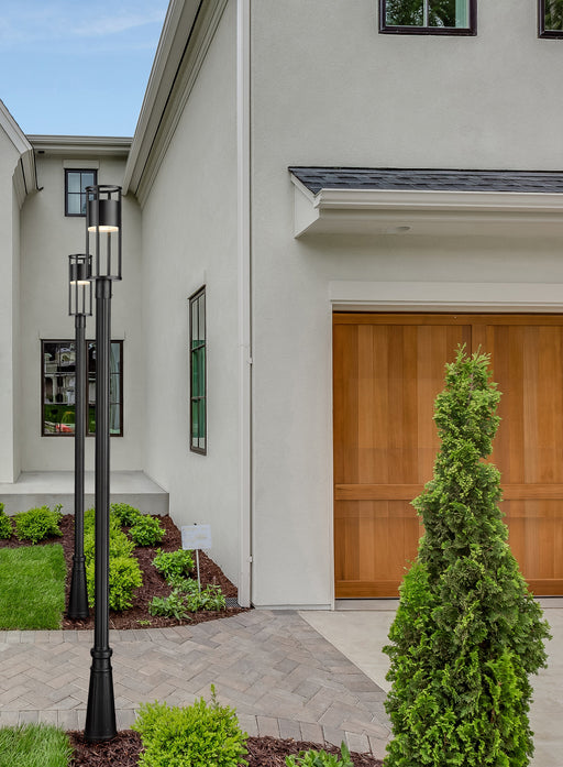 Outdoor Post Mounted Fixture Z-Lite 517PHM-519P-BK-LED Black Luca 1 Light Outdoor Post Mounted Fixture Z-Lite